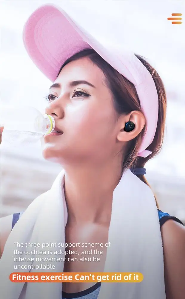 TWS Stereo Headphones with 2000mAh Power Bank in-Ear Built-in Mic Headset 3D Hi-Fi Sound Auto Pairing Waterproof Headphones