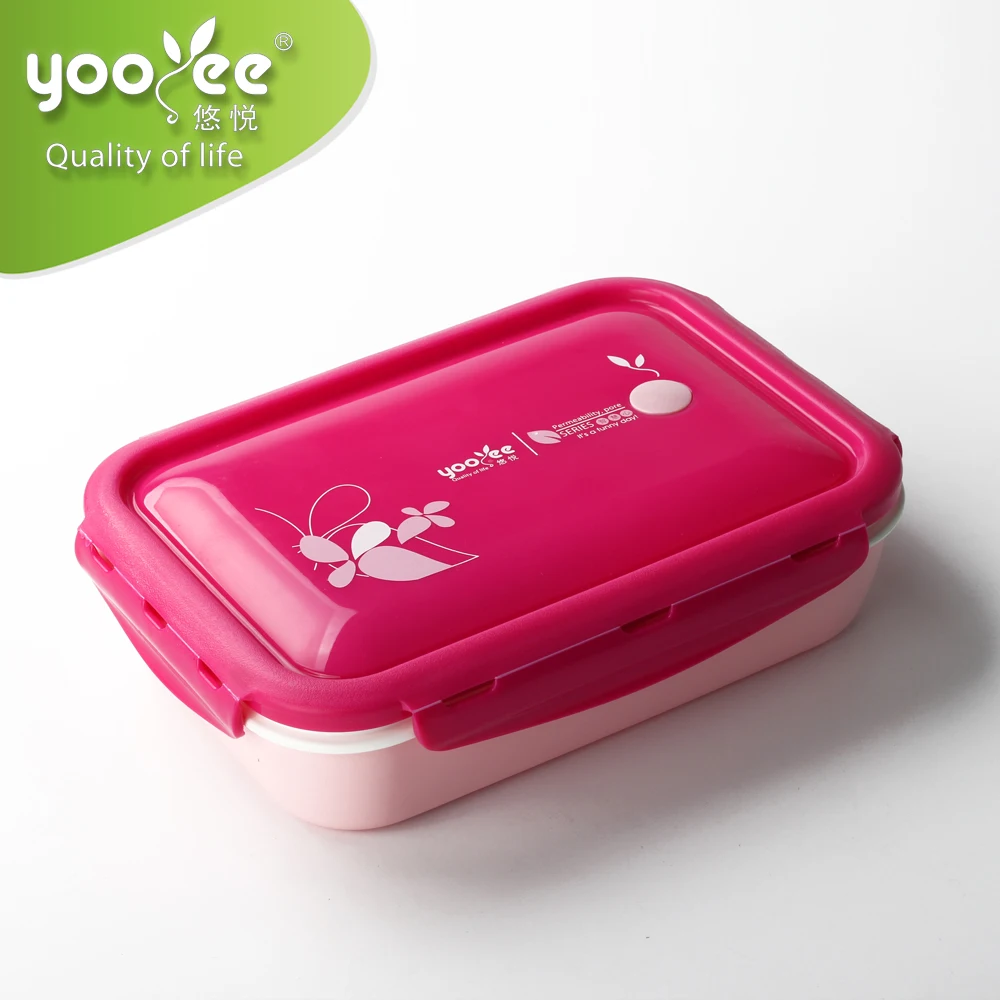 Food garde 5 compartments Hot Sale Cool Bulk  Lunch Boxes with lid for Adults with spoon