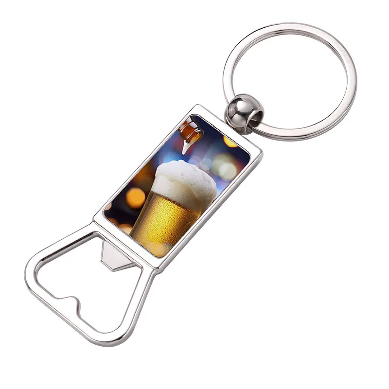 Free Samples Metal Bottle Opener Keychain Custom Beer Opener Keychain In Bulk Multifunctional Kitchen Gadget For Daily Use