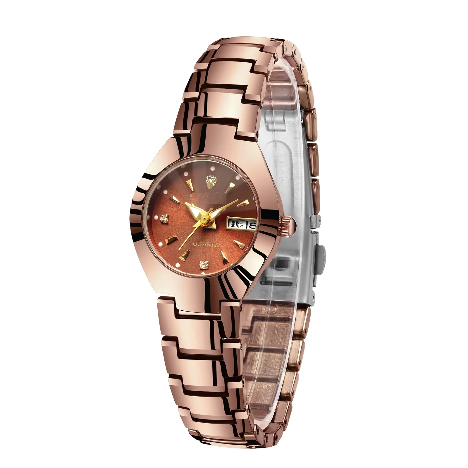 Hottest Uhr couple watch stainless steel waterproof montre femme watches wholesale