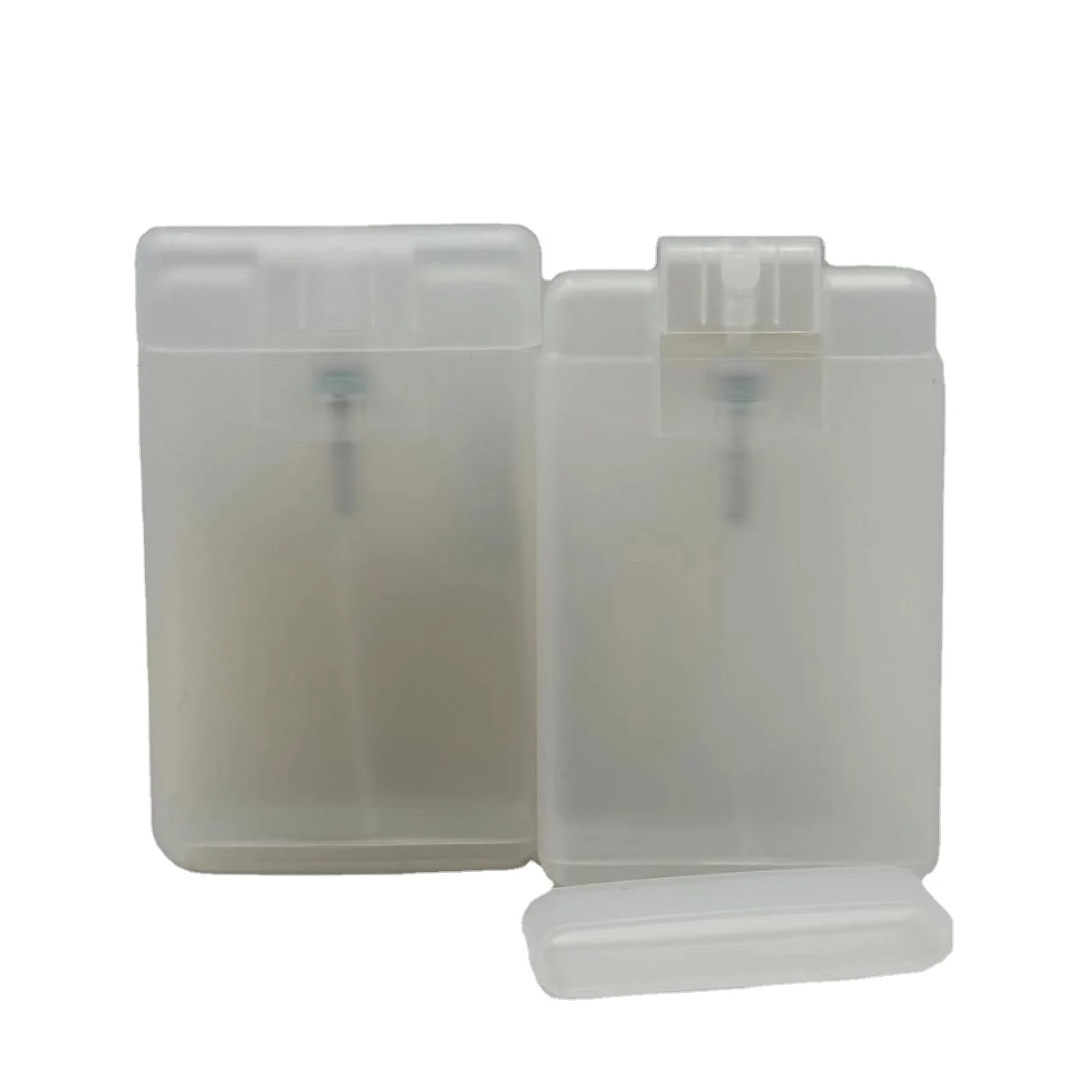 Fine mist empty plastic pocket spray card bottle spray 10ml 20ml credit card perfume bottle