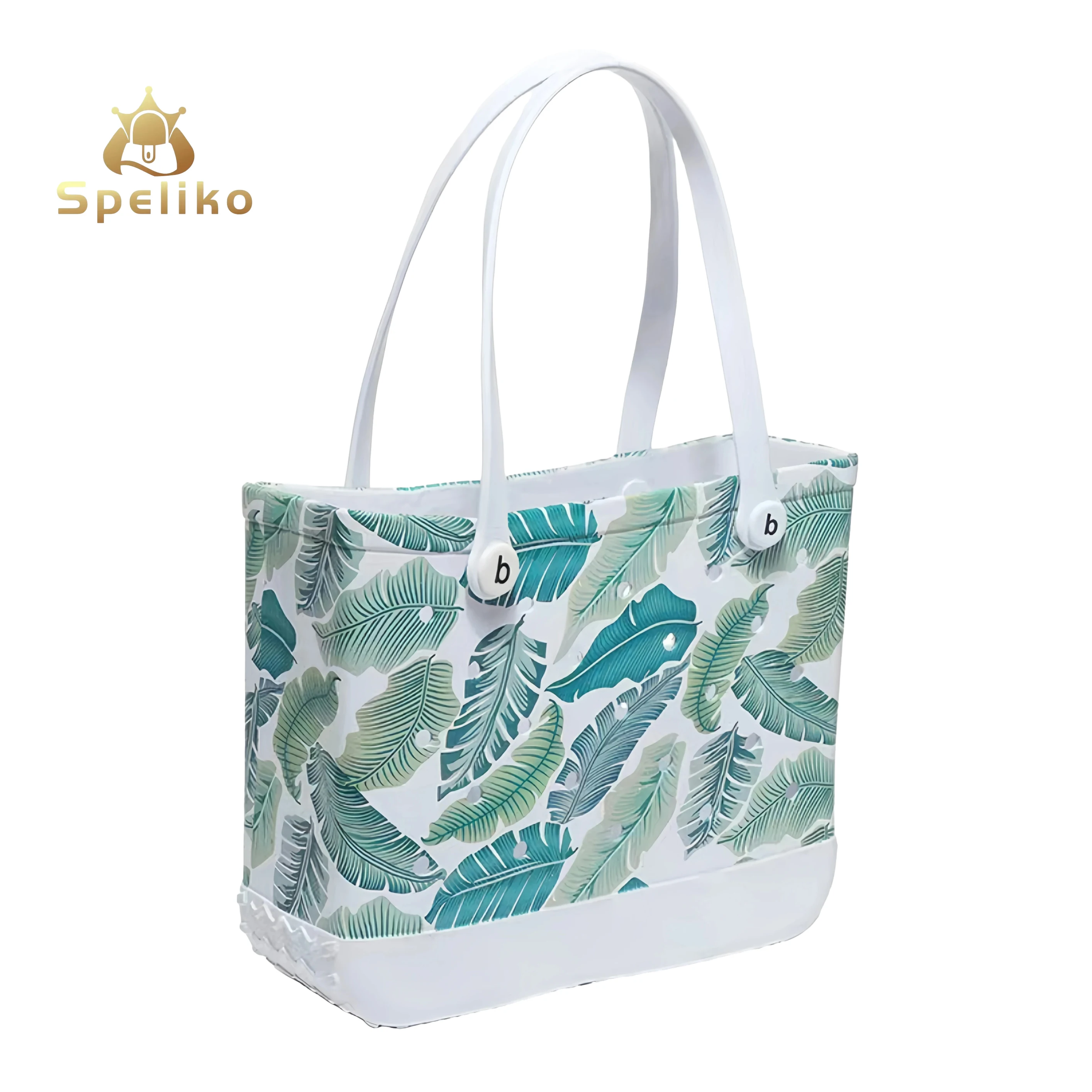 2024 Popular Summer Waterproof Beach Towel Bag With Holes XL Luxury Large Eva Bogg Bag Accessories Charms Tote Silicone Bogg Bag