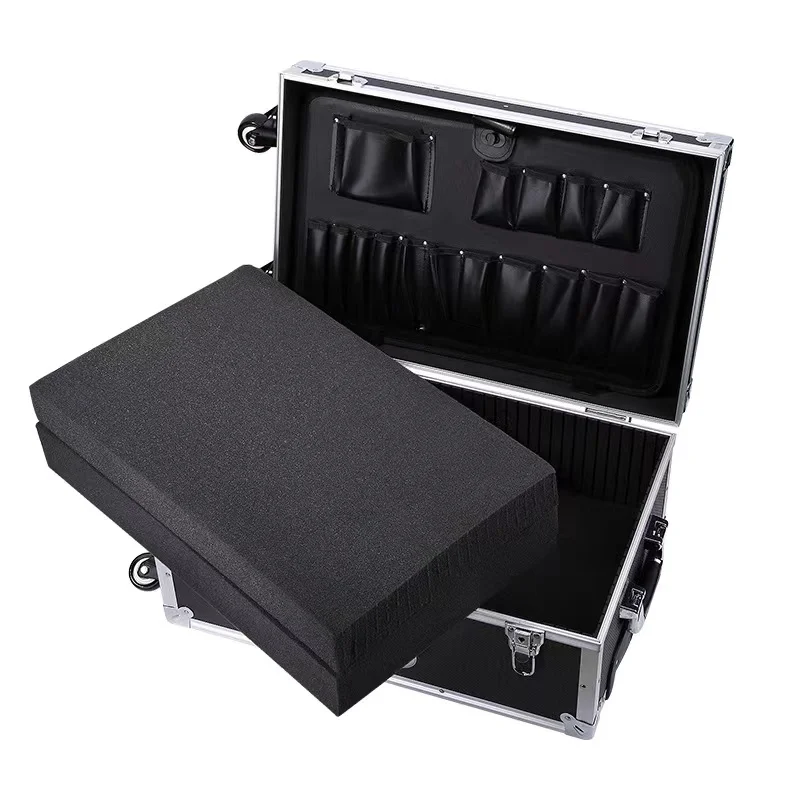 Portable Aluminum Alloy Tool Box Outdoor Shockproof Safety Equipment Box Aviation Storage Toolbox Instrument Tool Case