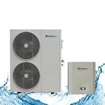  Холодный климат минус 25c разделенный тепловой насос EVI для бытовой горячей воды и