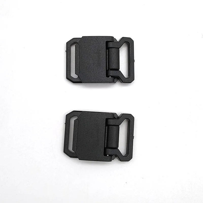 YYX Black Plastic Buckle Quick Release Lock Slider With Magnet Center Buckle for Bag