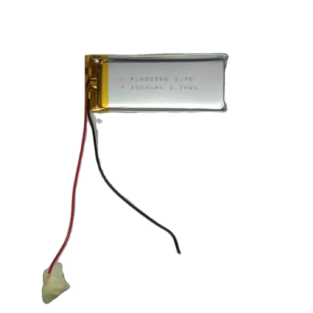 li-poly battery factory hot selling standard models 602560  502560 900 1000mah  3.7v  polymer battery