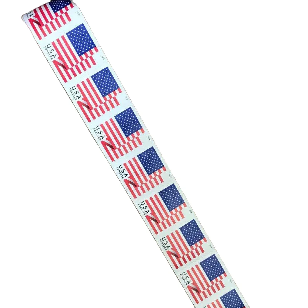 Manufacturers customized design usa forever stamps 5 panes of 20 custom loho postage stamp