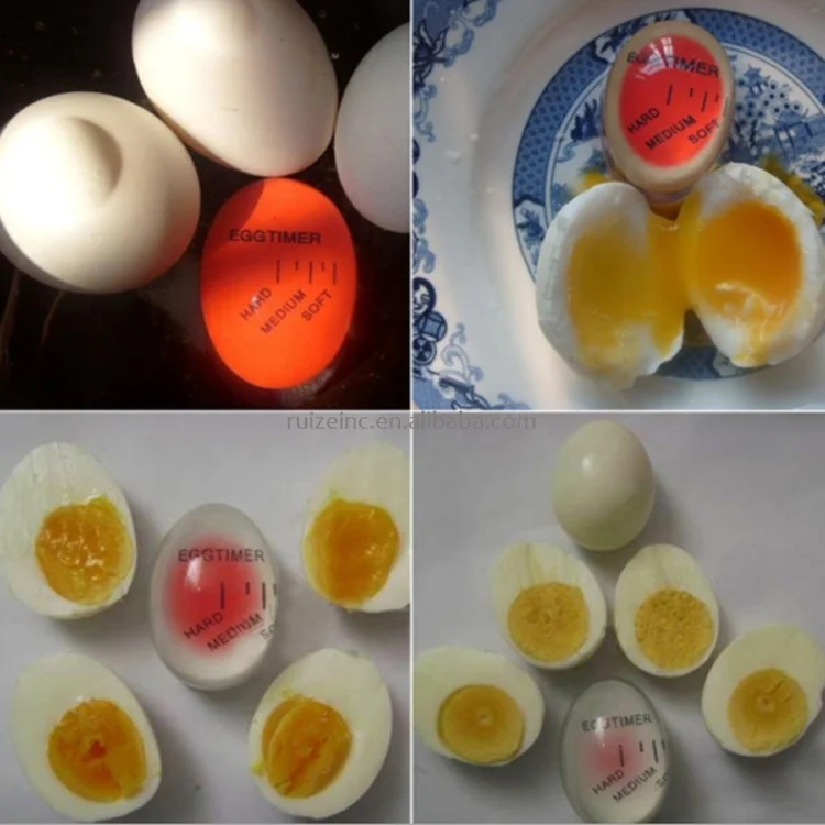  Egg Timer Perfect Color Changing Boiled Eggs Cooking Thermometer Helper Practical Kitchen