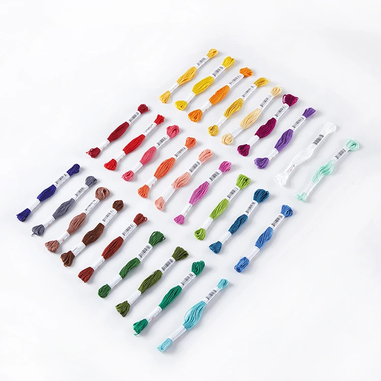 Cross Stitch Thread 100% Egyptian Cotton  High Quality Embroidery Thread customized color