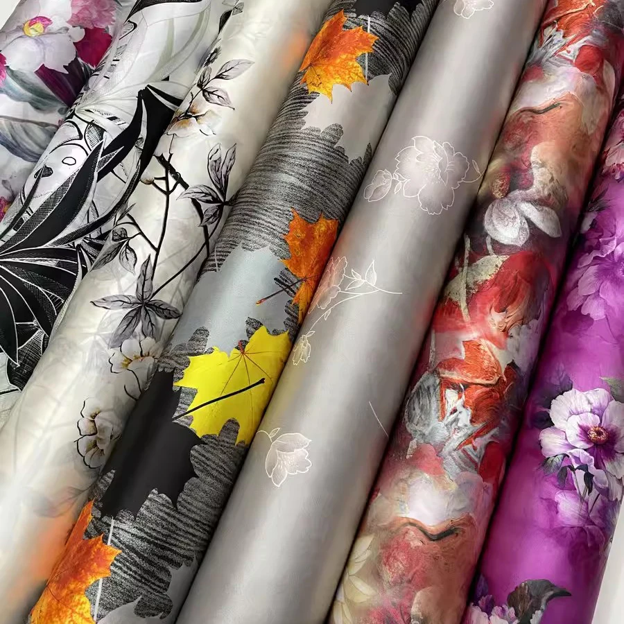 China manufacturer 22 momme pure silk satin charmeuse fabric printing service