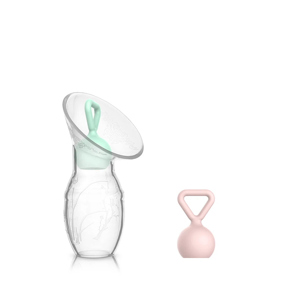 Manual Breast Pump Breastfeeding Collection Cups Pump bpa Free Food Grade Silicone Breast Pump