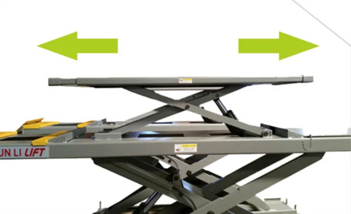 Vehicle Factory 5500kg 12100lbs underground type hydraulic scissor car lift automotive scissor lift for alignment