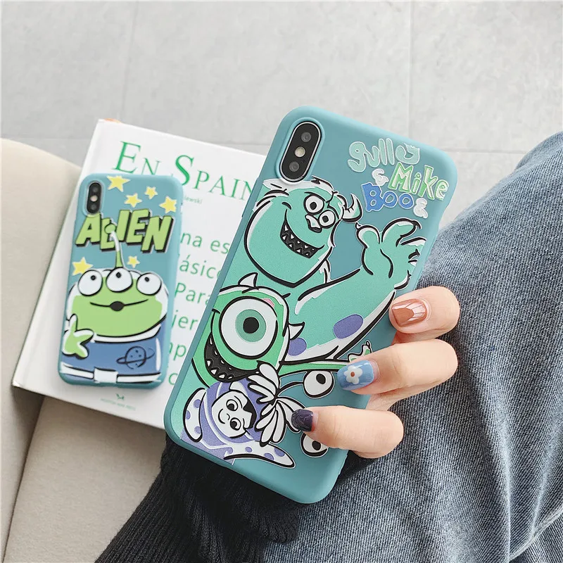 Free shipping For iPhone 11 Pro Max 11 Pro Xs X 8 Monster Inc University Aliens Soft Case