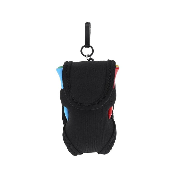 Portable Golf Ball Mini Waist Pack Pouch Neoprene Golf Ball Bag Tee Holder