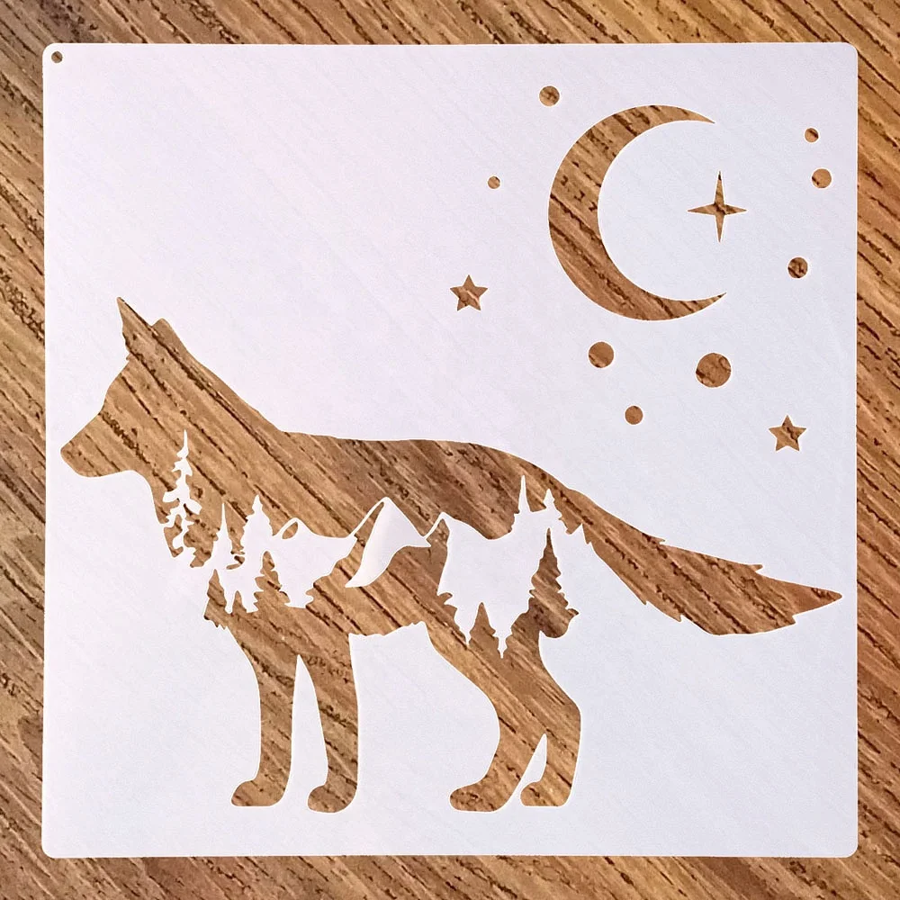 Beautiful Wild Life Animal Custom Plastic Big Airbrush Wall Paint Stencils for wall reusable Painting Wall Stencil Templates