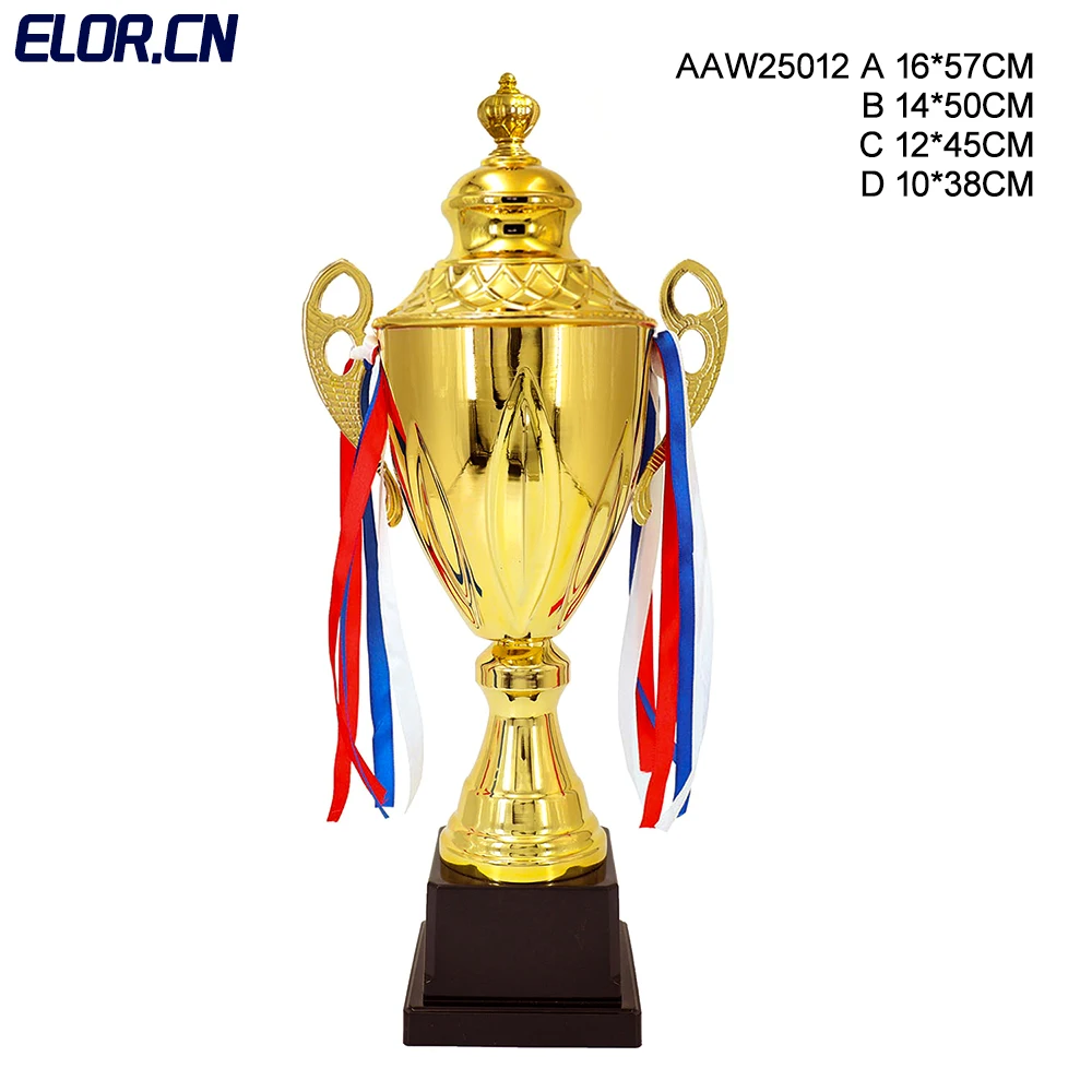 ELOR Custom Golden Soccer Trophy Cup Metal Award Manufactures Wholesale Best Price