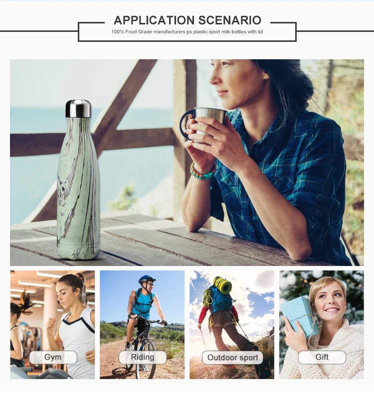 Insulated Water Bottles Stainless Steel Vacuum Hot Water Bottle With Custom Logo For Gym Sport Water Bottles