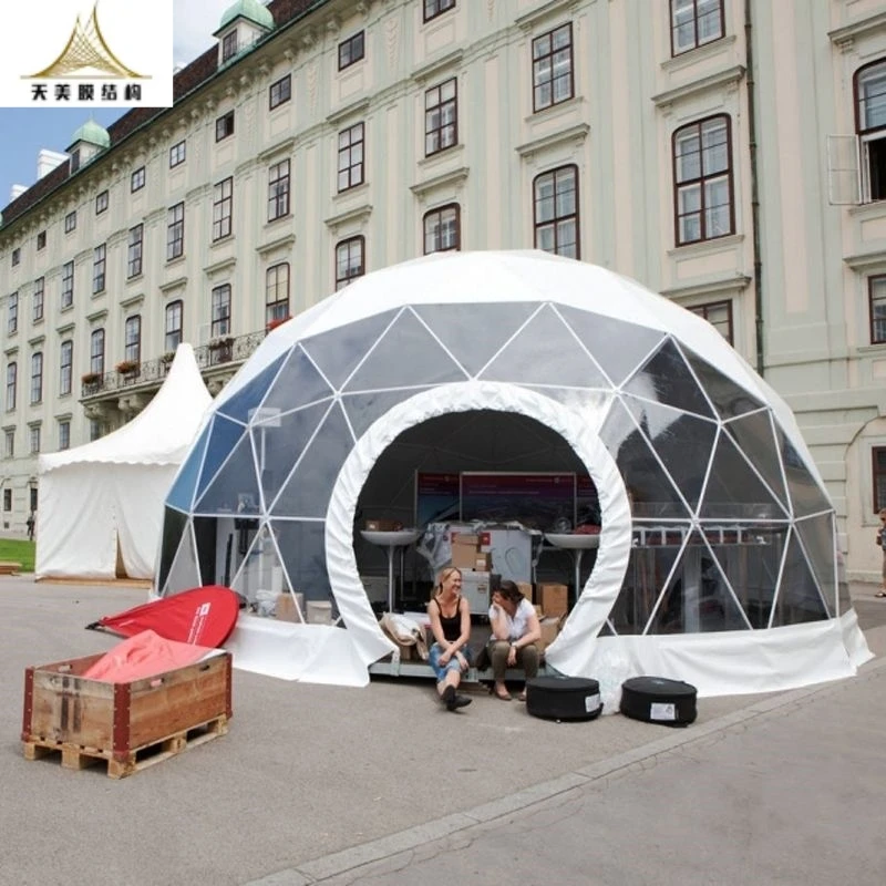 Factory Price 10M 15M Outdoor Big Dome Tent Waterproof Geodesic Dome Tent For Event Rental