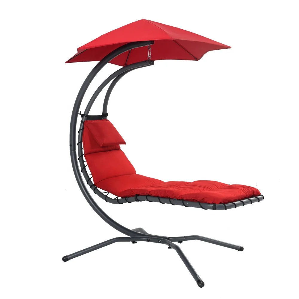 
OEM Outdoor Steel Freestanding Hammock Hanging Chaise Lounger 