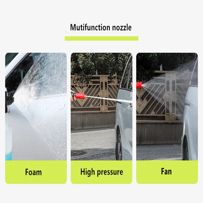 Powerful Electric With Hose Reel 4 Quick Connect Nozzles Soap Tank Wash High Pressure Washer Machine 70bar Max. Pressure OLD501