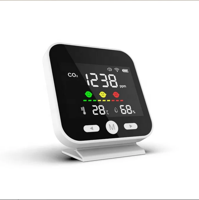 Portable Indoor Carbon Dioxide Concentration Infrared Temperature Gas Analyzers Sensor Mini Co2 Meter Wifi Gas Analyzers