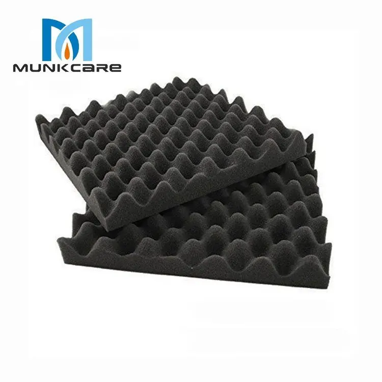 Pyramid Designed Acoustic Foam Panels Sound Proof Foam Panels Black High Density  Fire Resistant Acoustic Sound Panels Foam