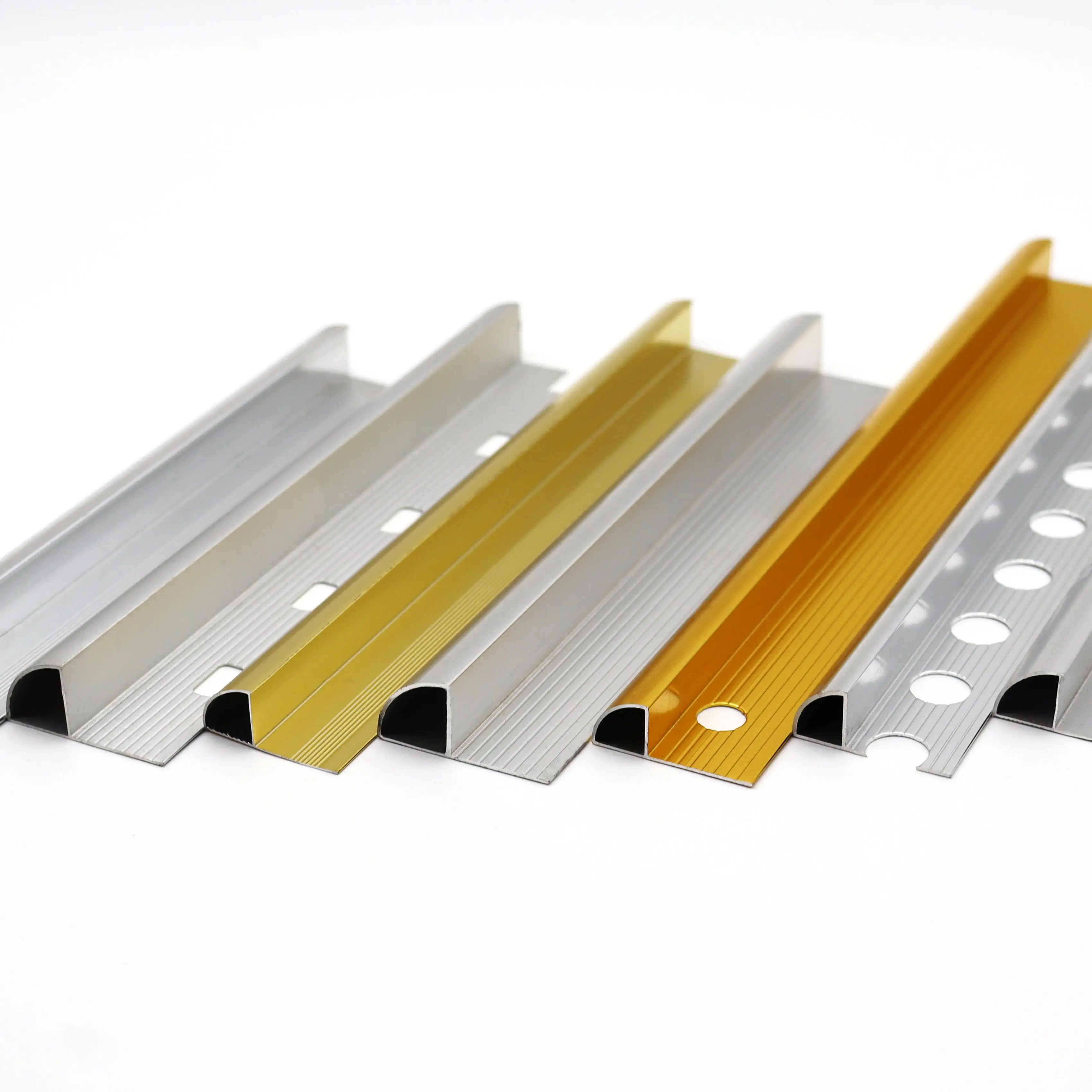 Foshan Factory Aluminum Tile Trim Tile Corner Protect Trim For Wall And Floor