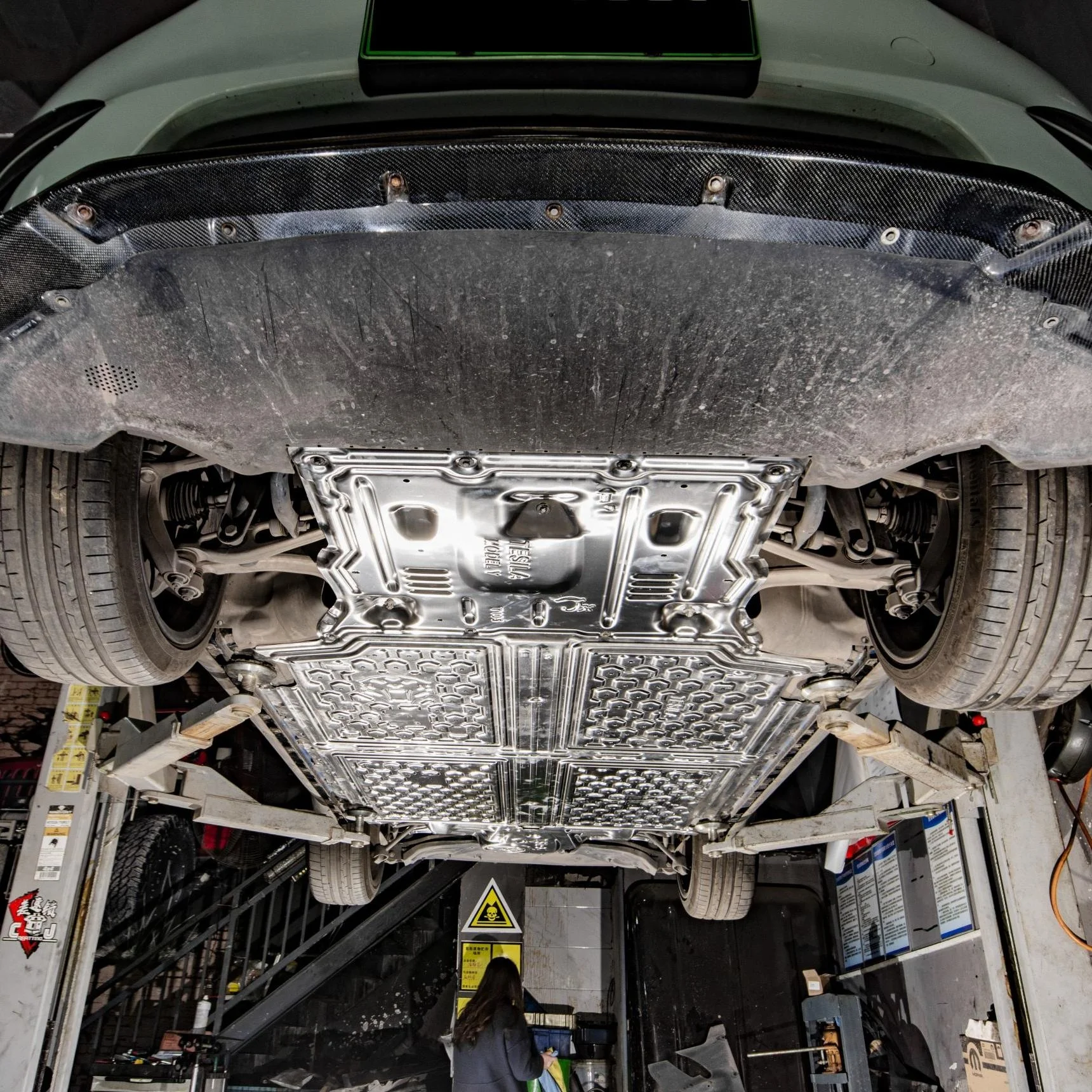 Tesla accessories model y Motor Engine Battery Under Skid plate Aluminum Protection for Model Y  Model 3 Original Match