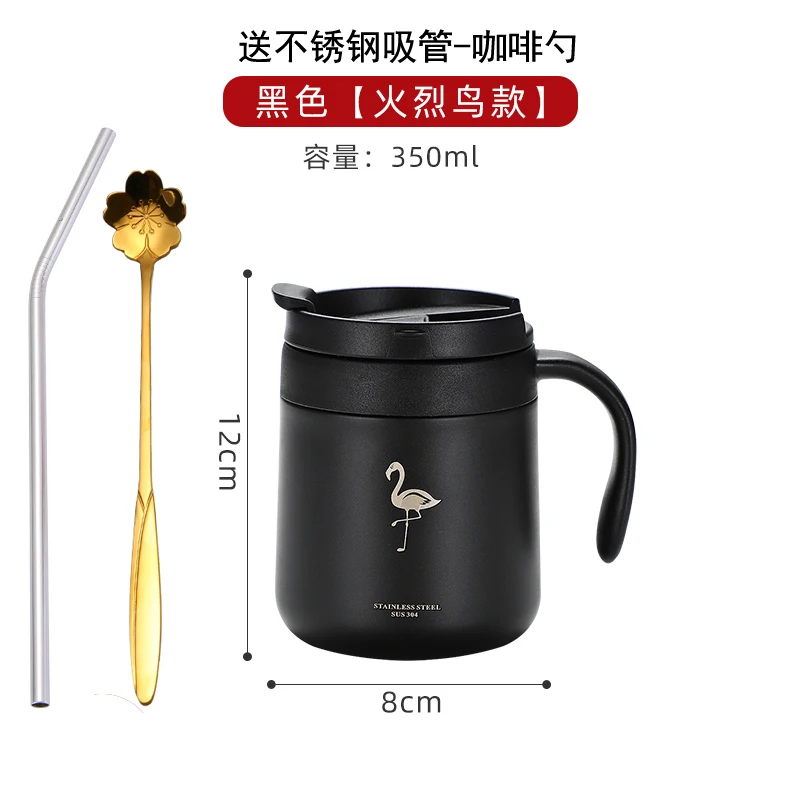350ml Stainless Steel Coffee Cup Thermos Mug Cold and Hot Thermal Double Wall Vacuum Coffee Tumbler with Handle