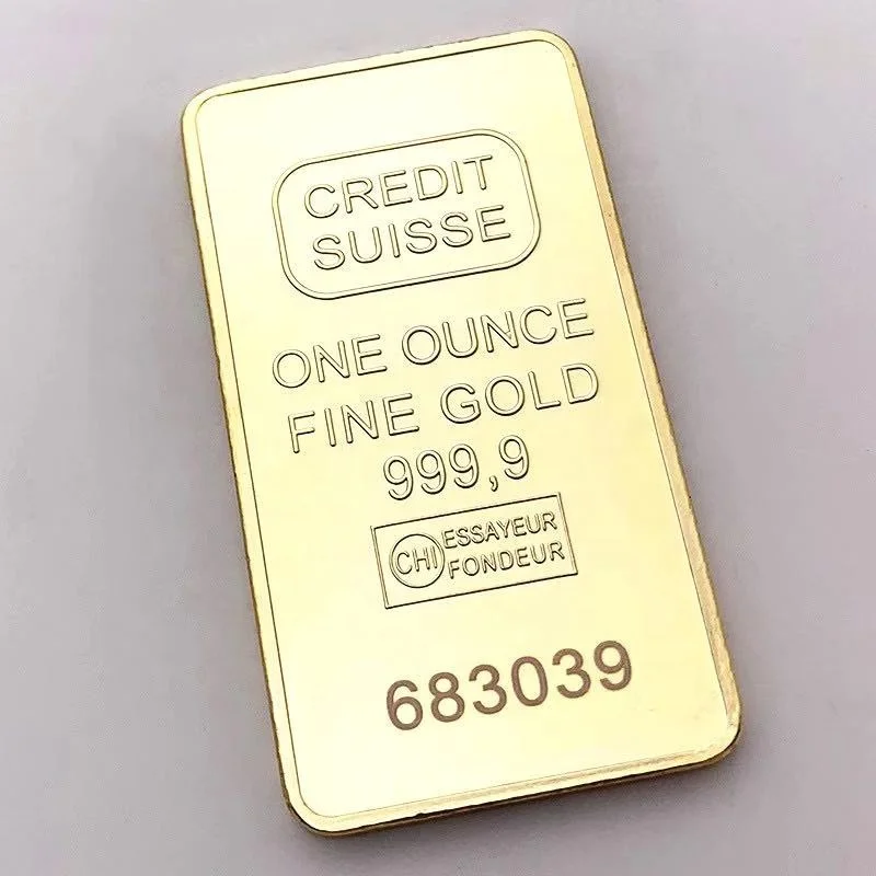 Золотая монета в форме швейцарского банка, памятная монета 1 унция, золотая монета, художественная коллекция, подарок, украшение, ремесло