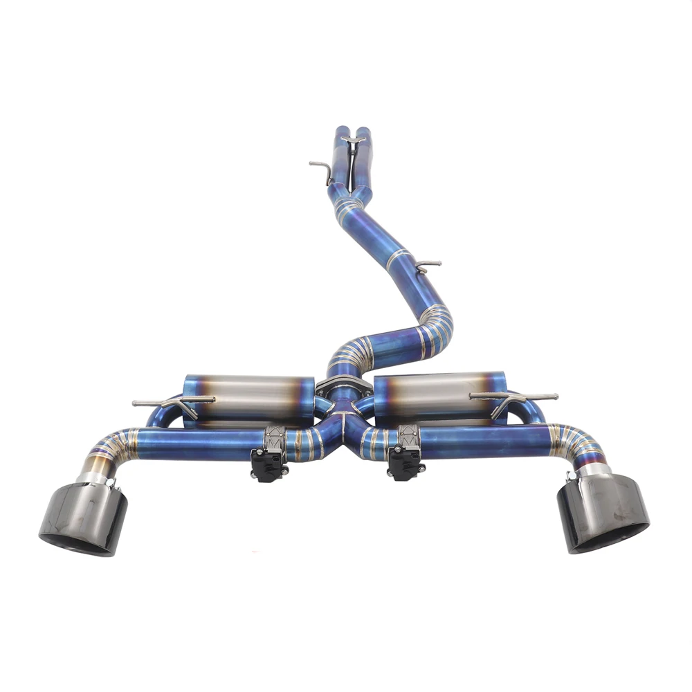 High performance car titanium valvetronic exhaust catback system for audi ttrs