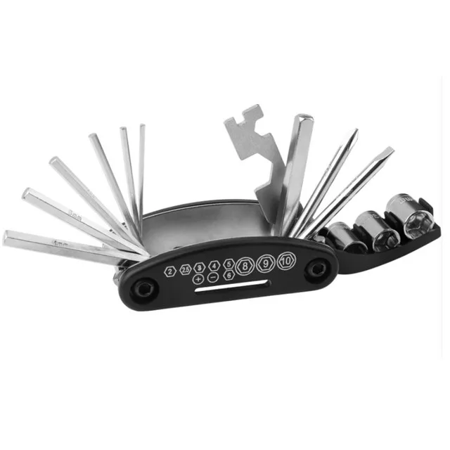 Mountain Road Bicycle Cycling Repair Multi Tool 11in 1Multifunction Bike Tool Stainless Mini Pocket Bicycle Tool Set