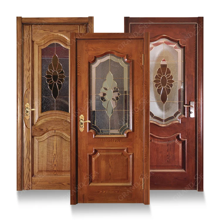 Good Price Solid Wood Door Wooden Door Bedroom Modern Solid Wooden Door For Living Room