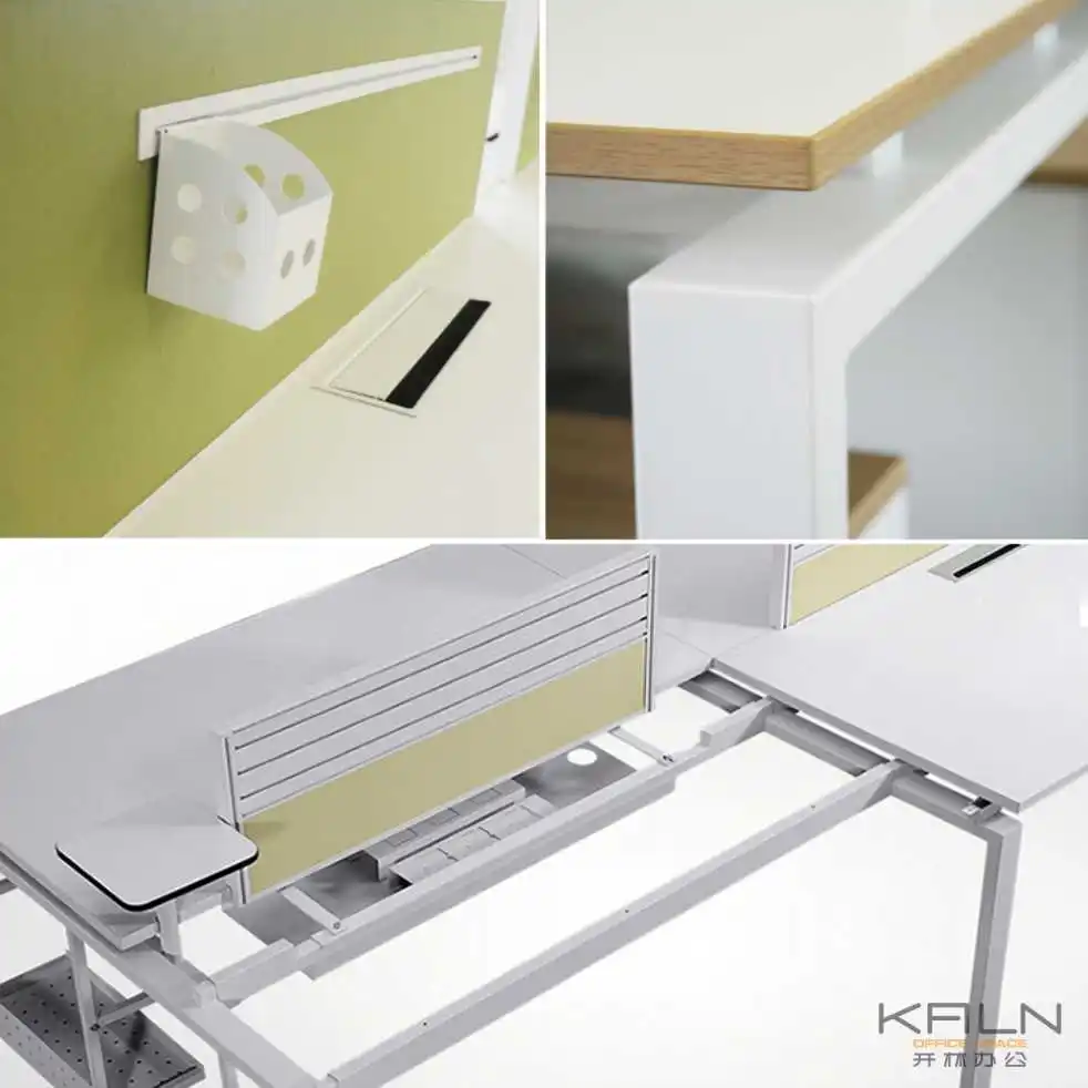 Customization Newest modern open screen  office modular cubicle 2 person workstation commercial computer desk