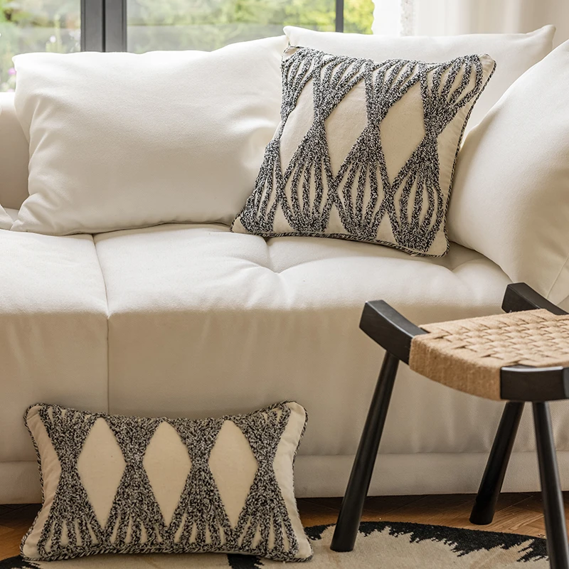 Bohemian pillow simple Scandinavian tufted cushion window decorative pillow cover decorative cushion