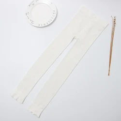 Hosiery factory custom simple design soft cotton knitted baby children tights