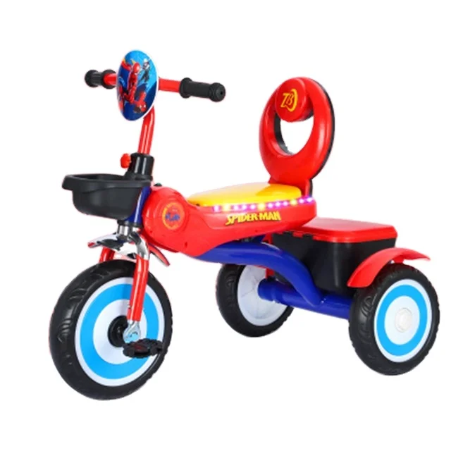 Hot sell original factory plastic 3 wheels pedal baby tricycle kids tricycle with music