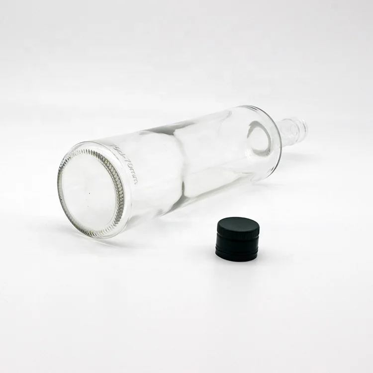 Wholesale Stocked 750ml Dark Green Clear Antique Green Square Round Olive Oil Cooking Glass Bottles