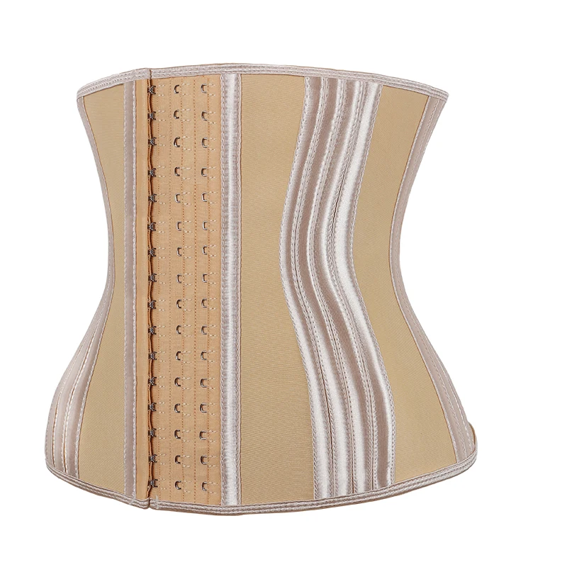 NANBIN 27 Steel Bones Waist Trainer 11.5 inch Three Breasted Lose Weight Slimming Plus Size Women Body Shaper Waist Trainer