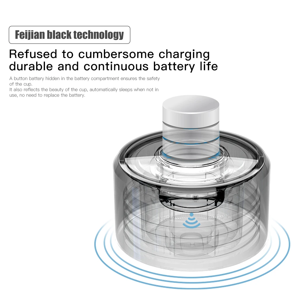 FEIJIAN 380ml high quality double Wall Insulated Custom vacuum flask show temperature smart water bottle