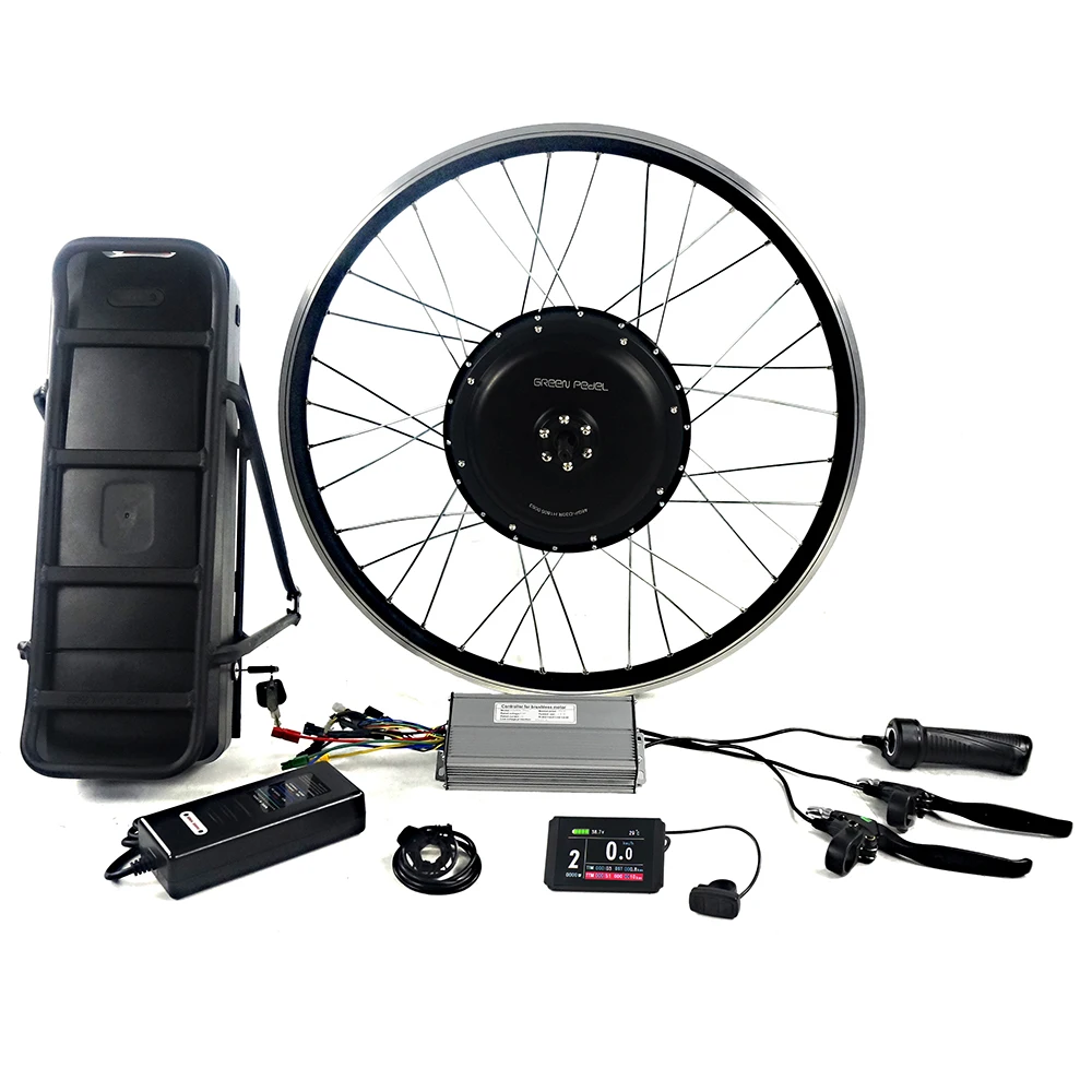 Greenpedel D30 48V 1000w Price in Bangladesh DC Brushless Wheel Motor Electric Bike  Kit with Rack 18650 Lithium Battery