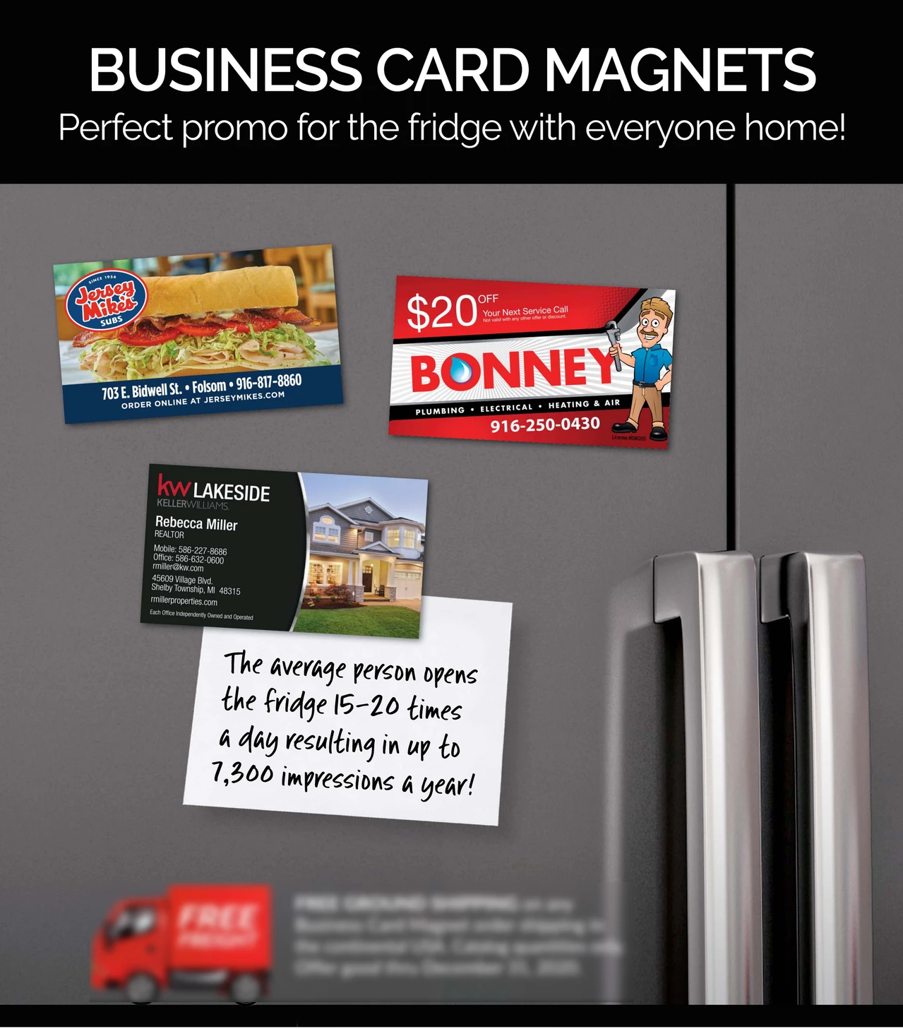 Business Card Fridge Magnet Custom Refrigerator Magnet Promotional Gifts Business Card Paper Fridge Magnet Aluminum Plate Fridge