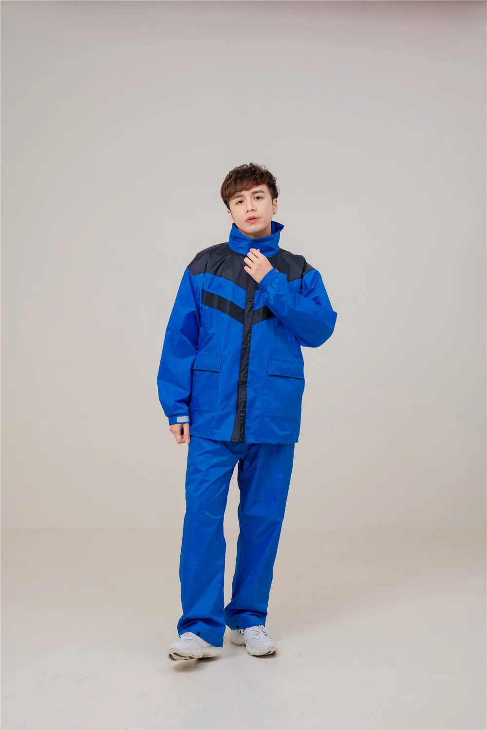
Polyester water proof rain coat rain suit poncho for adults 