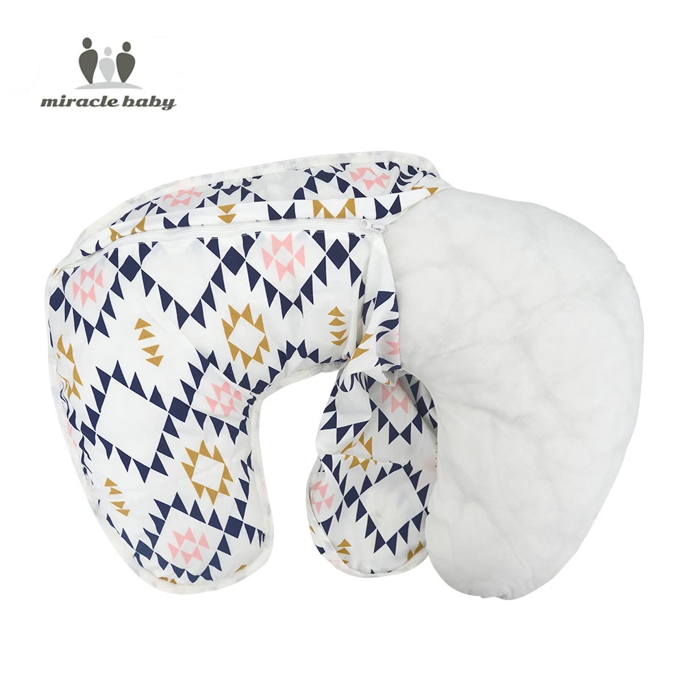Miracle Baby Nursing Pillow Case U Shape Knitted Abstract Pillow Cover Washable Pregnancy Pillowcase Breastfeeding Pillow Cover