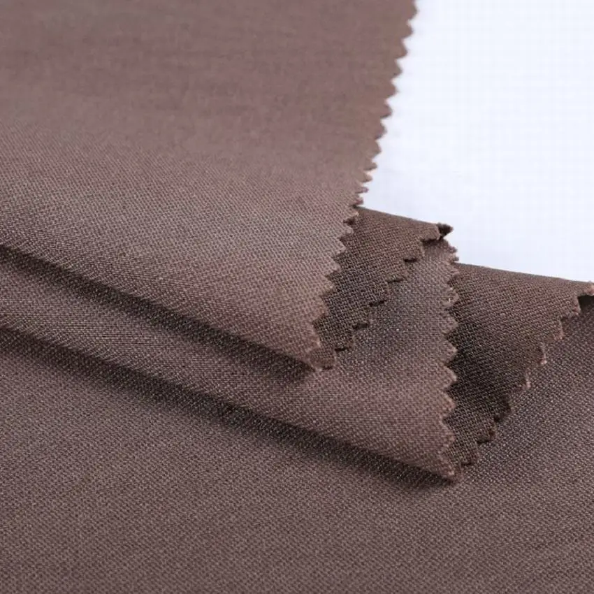 T/R/N/AN  217GSM stretch nylon polyester blend fabric plain dye grosgrain woven polyester mix nylon fabric for pants or dress