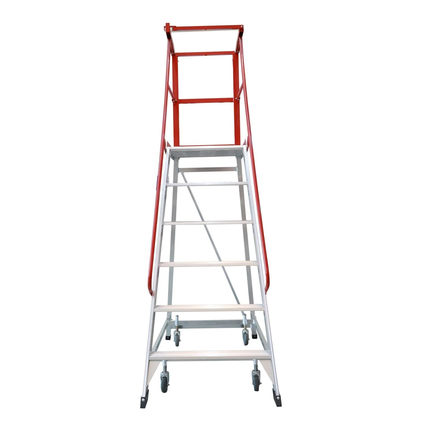 Aluminium Industrial Step Ladder With Six Steps