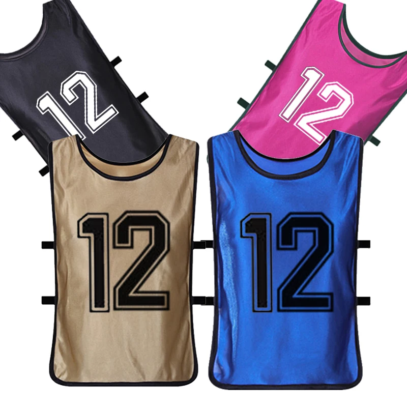 Wholesale Customize numbered football bibs training pinnies scrimmage vest