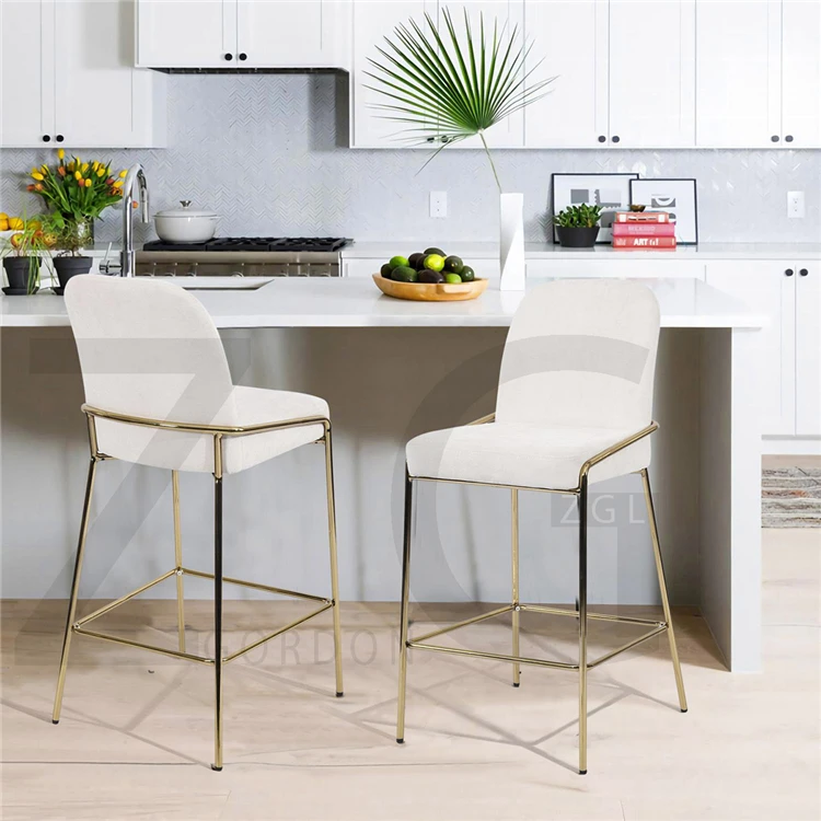 
OEM hot sale comfortable high bar chair soft bar stools modern stool bar chairs dining chairs for dining 