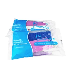 США Бесплатная доставка 200 комплектов/футляр профессиональный маникюрный набор 5 в 1 одноразовый набор для педикюра 5 шт. для маникюрного салона