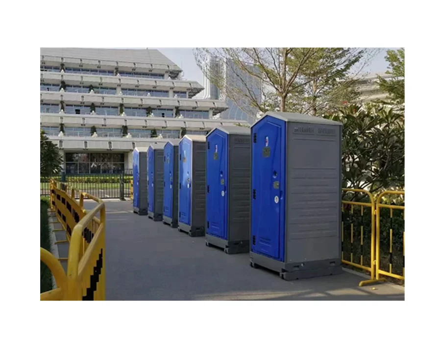 hdpe moveable toilet porta potty with wash station for beach park outdoor